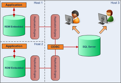 RDM Embedded 3rd party replication illustration